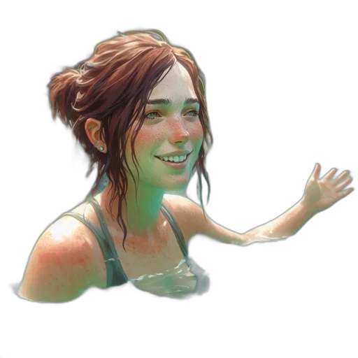 face, creature, concept art, fantasy art transparent PNG cut-out