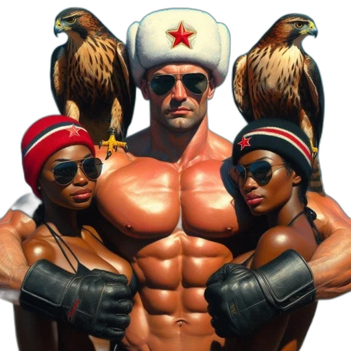 comic book art, concept art, pixel art, muscular transparent PNG cut-out