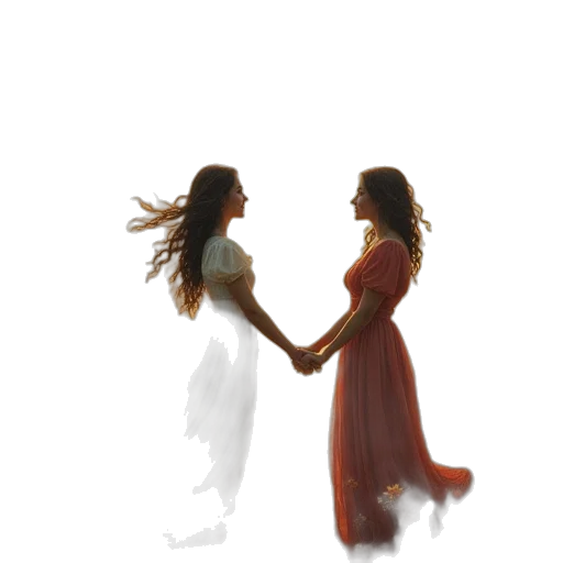 dress, concept art, photorealistic, oil painting transparent PNG cut-out
