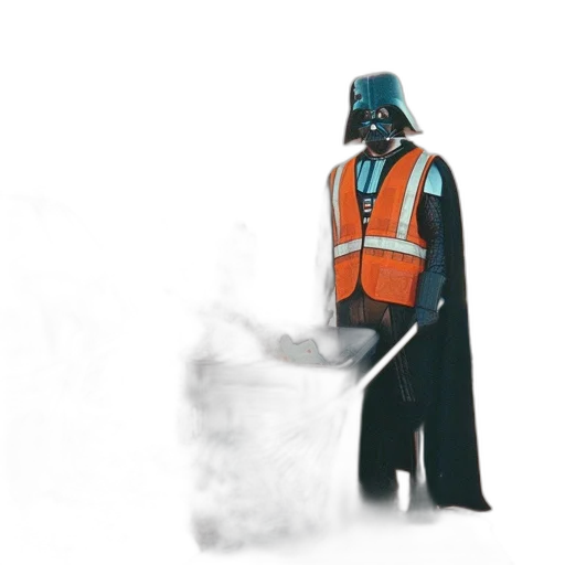 staff, robot, jacket, mask transparent PNG cut-out