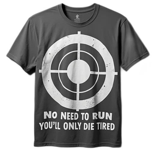 weapon, grey, t-shirt, white transparent PNG cut-out