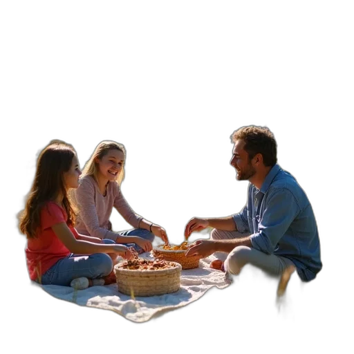 food, furniture, 3d render, photorealistic transparent PNG cut-out