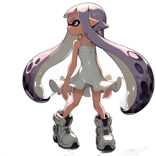 dress, weapon, creature, hair transparent PNG cut-out