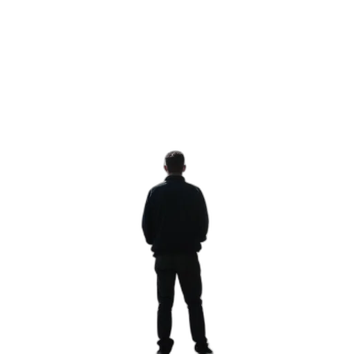 jacket, staff, robot, face transparent PNG cut-out