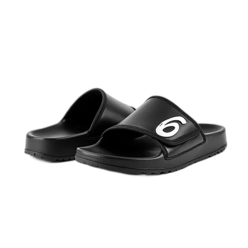 shoes, 3d render, pair, black transparent PNG cut-out