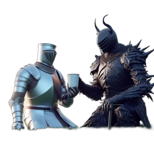 robot, mask, weapon, dragon transparent PNG cut-out