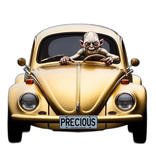 car, creature, concept art, photorealistic transparent PNG cut-out