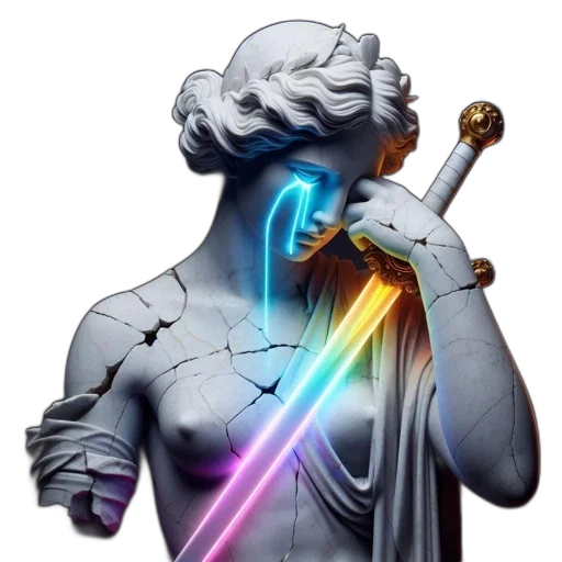 sword, jewelry, staff, robot transparent PNG cut-out