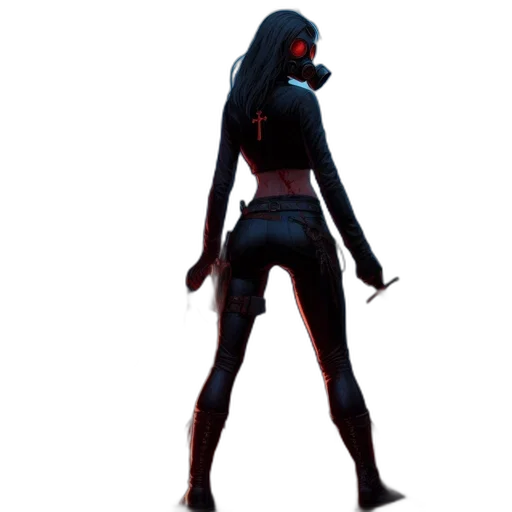 mask, staff, weapon, creature transparent PNG cut-out