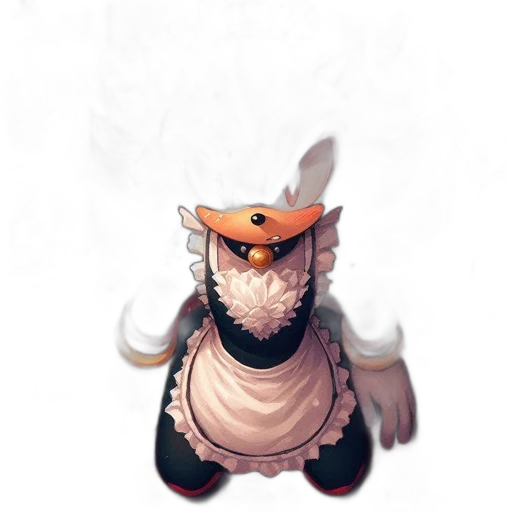 dragon, staff, hat, creature transparent PNG cut-out