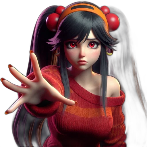 staff, face, concept art, 3d render transparent PNG cut-out