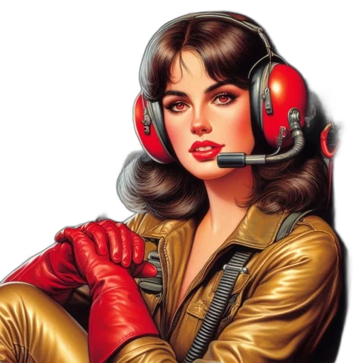jacket, comic book art, concept art, fantasy art transparent PNG cut-out