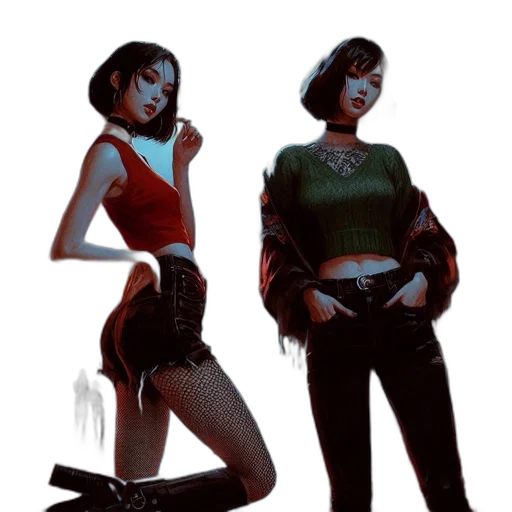 staff, concept art, cyberpunk, comic book art transparent PNG cut-out