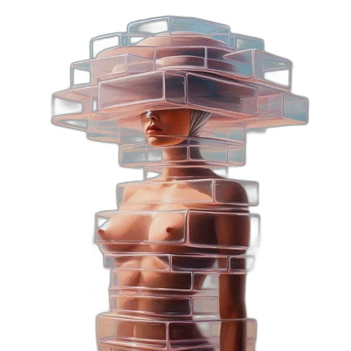 dress, hat, crown, robot transparent PNG cut-out