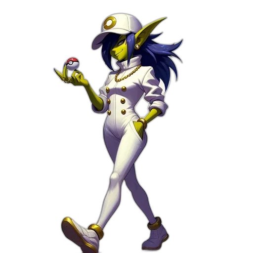 hat, staff, robot, creature transparent PNG cut-out