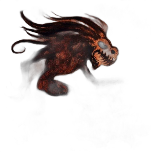 dragon, creature, hair, animal transparent PNG cut-out