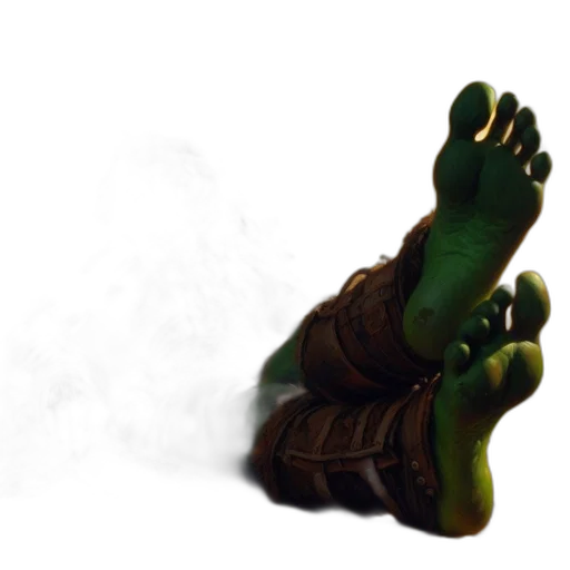 shoes, weapon, dragon, staff transparent PNG cut-out
