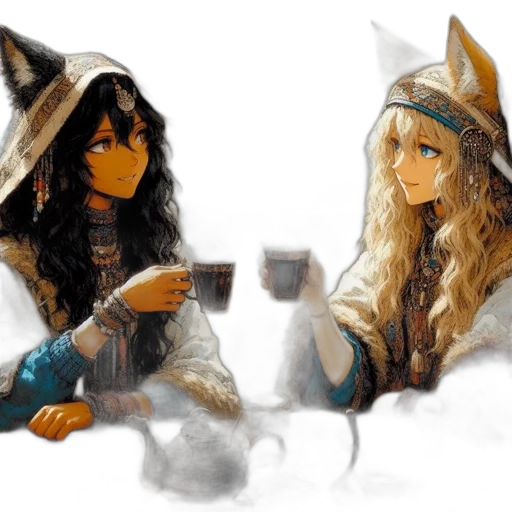 fantasy art, concept art, oil painting, watercolor transparent PNG cut-out