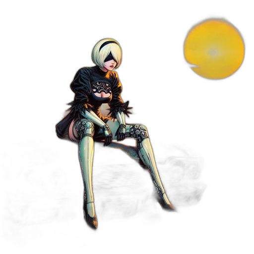 robot, staff, mask, weapon transparent PNG cut-out