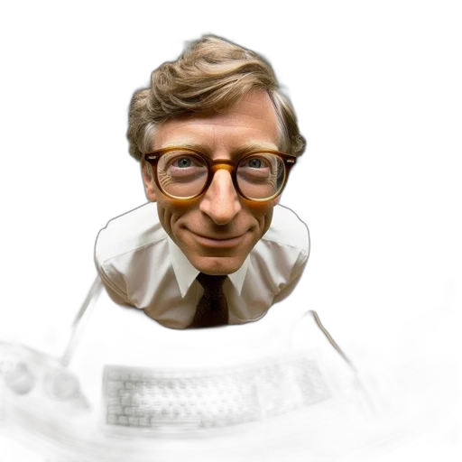 staff, face, 3d render, cartoon transparent PNG cut-out