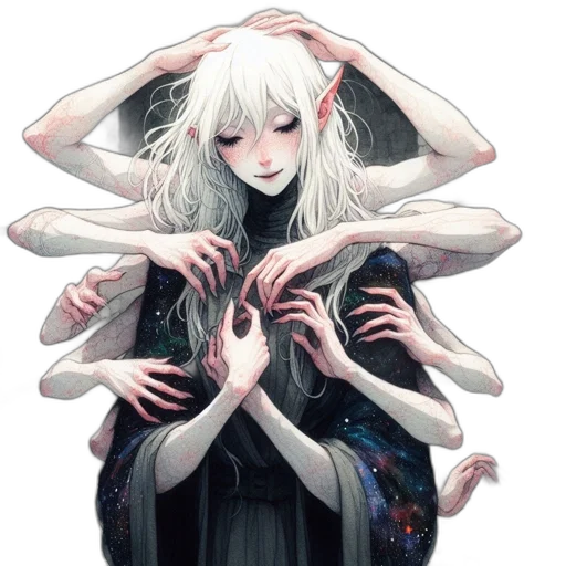 creature, dress, mask, face transparent PNG cut-out
