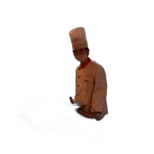 staff, food, hat, robot transparent PNG cut-out