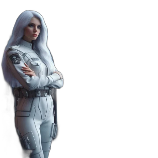 robot, jacket, concept art, 3d render transparent PNG cut-out