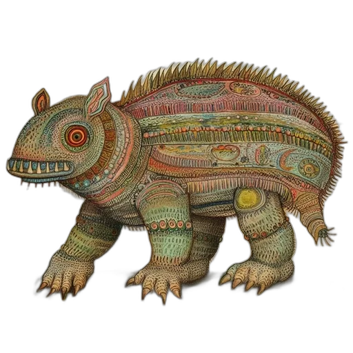 dragon, creature, animal, 3d render transparent PNG cut-out