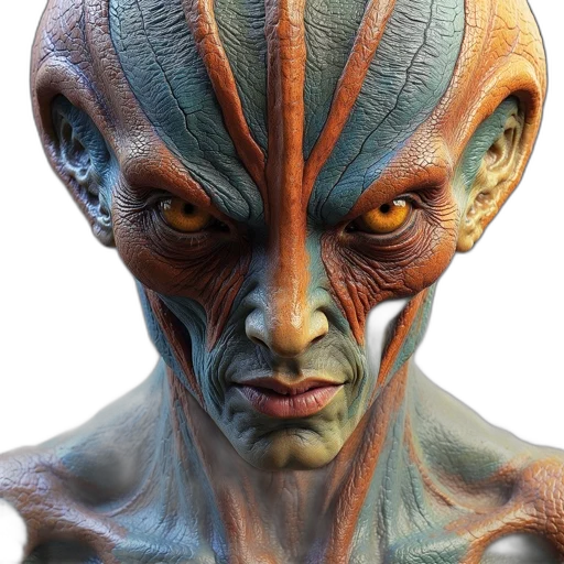 creature, face, mask, concept art transparent PNG cut-out