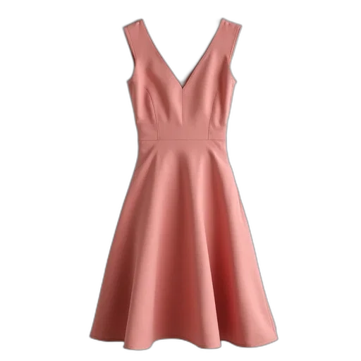 dress, pastel, plain, sleeveless transparent PNG cut-out