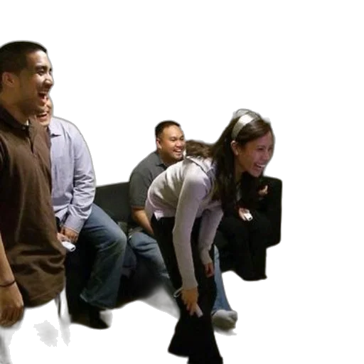 staff, 3d render, group, people transparent PNG cut-out