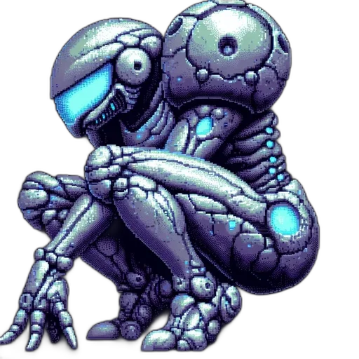 robot, creature, animal, staff transparent PNG cut-out