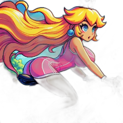 dress, hair, staff, concept art transparent PNG cut-out