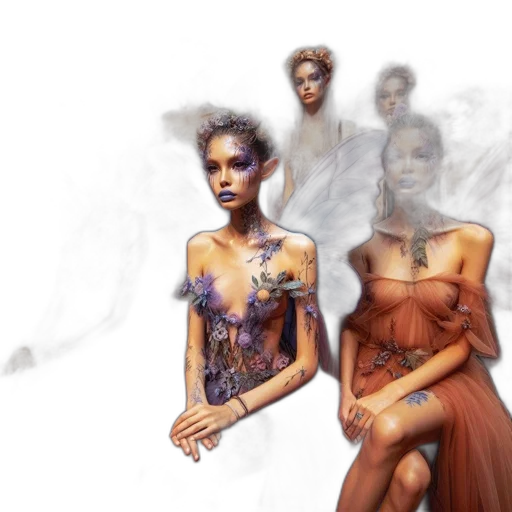dress, concept art, fantasy art, photorealistic transparent PNG cut-out