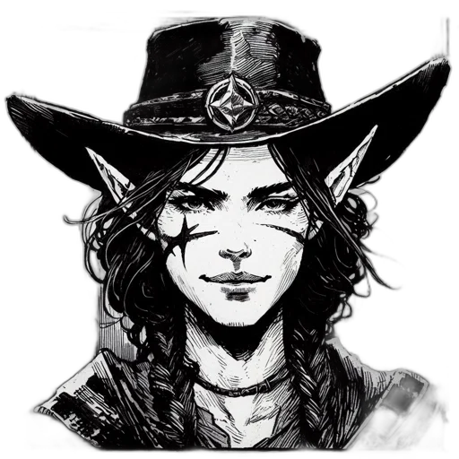 hat, staff, face, mask transparent PNG cut-out