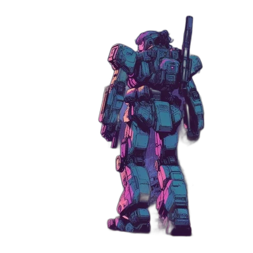 robot, weapon, jacket, sword transparent PNG cut-out