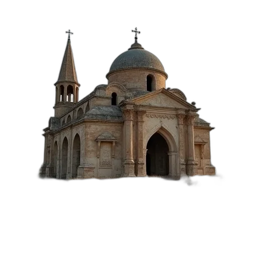 building, crown, 3d render, photorealistic transparent PNG cut-out