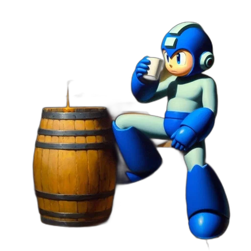 robot, bottle, furniture, concept art transparent PNG cut-out