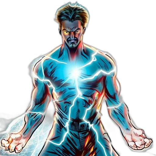 comic book art, concept art, cartoon, 3d render transparent PNG cut-out