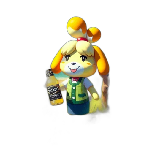 bottle, animal, staff, creature transparent PNG cut-out