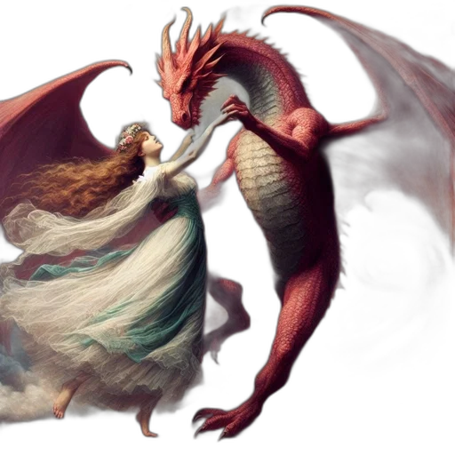 dragon, creature, fantasy art, concept art transparent PNG cut-out