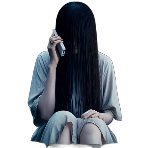 hair, dress, mask, creature transparent PNG cut-out