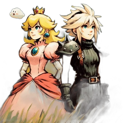 crown, dress, weapon, staff transparent PNG cut-out