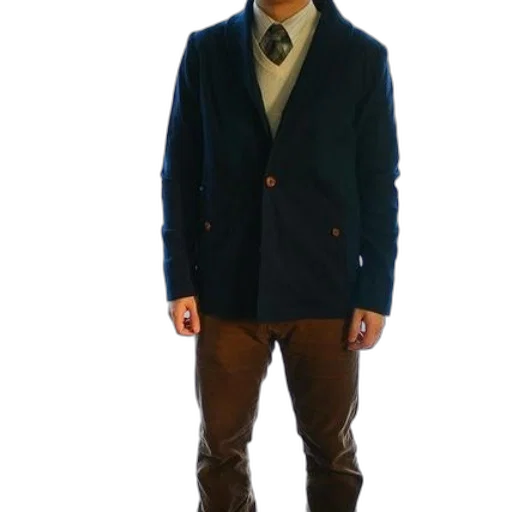 jacket, staff, hat, 3d render transparent PNG cut-out