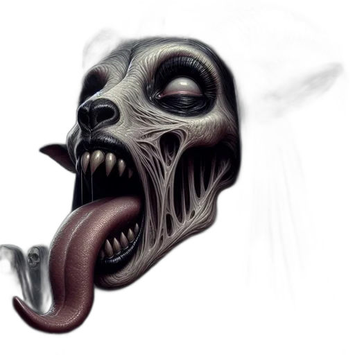 mask, creature, face, concept art transparent PNG cut-out