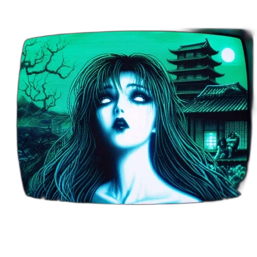 mask, vaporwave, fantasy art, anime transparent PNG cut-out