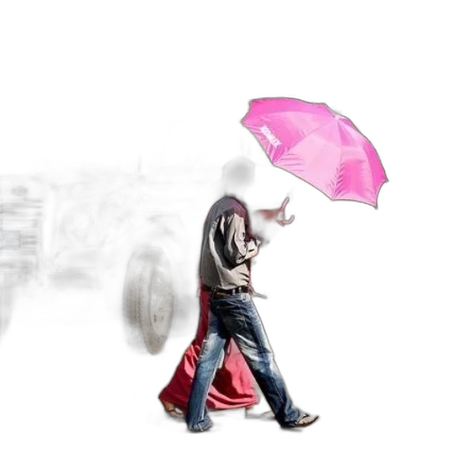 umbrella, jacket, photorealistic, concept art transparent PNG cut-out