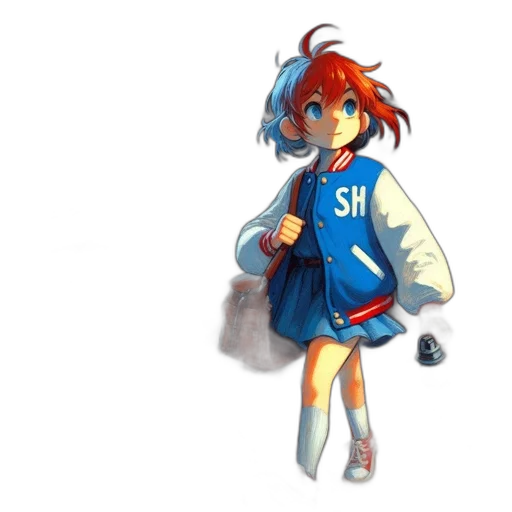 jacket, staff, dress, robot transparent PNG cut-out