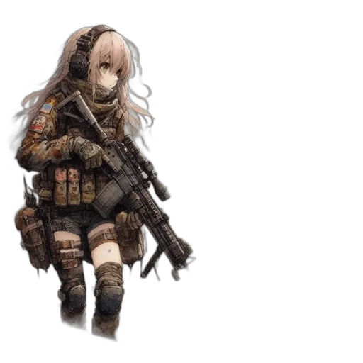 weapon, animal, jacket, face transparent PNG cut-out