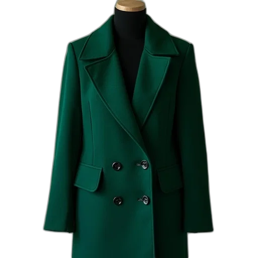 jacket, dress, green, earth tones transparent PNG cut-out